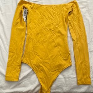 BABATON contour off the shoulder longsleeve bodysuit